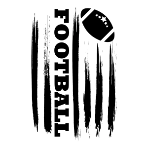 Flag Football SVG, Distressed American Football SVG Football SVG