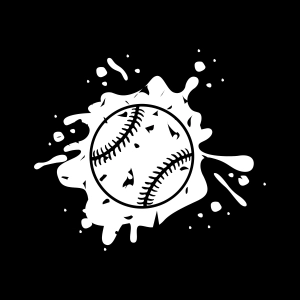 Distressed Baseball Splatter SVG File Baseball SVG