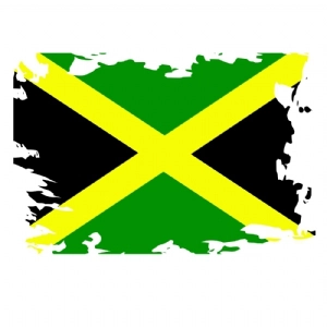 Distressed Jamaica Flag SVG, Instant Download Flag SVG