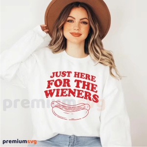 Distressed Just Here For The Wieners SVG 4th Of July SVG
