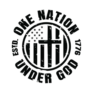 Distressed One Nation Under God SVG, USA Quote SVG 4th Of July SVG