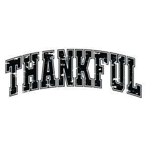 Distressed Thankful SVG, Thankful SVG for Shirt T-shirt SVG