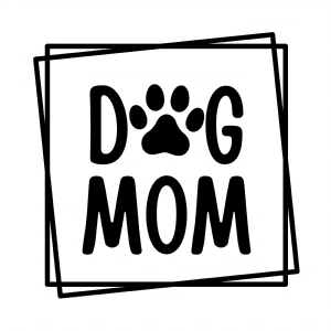 Dog Mom Square Frame SVG Cut Files Mother's Day SVG