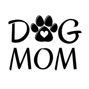 Dog Mom With Heart Paw SVG, Instant Download T-shirt SVG