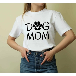 Dog Mom With Heart Paw SVG, Instant Download T-shirt SVG