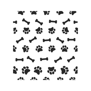 Dog Paw and Bone Pattern SVG, Print Background SVG Dog SVG