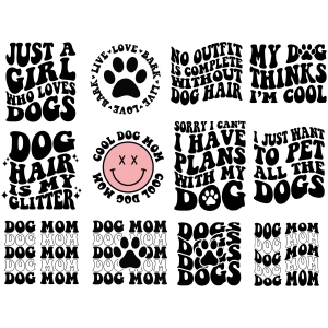 Dog SVG Bundle, Dog Mom Shirt Designs Dog SVG