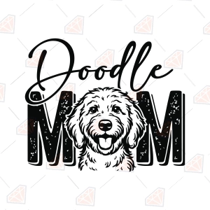 Doodle Mom SVG – Goldendoodle Dog Mom Cut File Tee