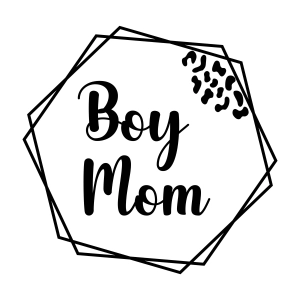 Double Hexagon Leopard Boy Mom SVG T-shirt SVG