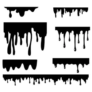 Dripping Wall SVG, Dripping Wall Vector Instant Download Drawings