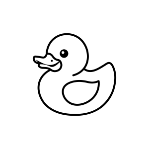 Duck Outline SVG, Duck SVG Bird SVG
