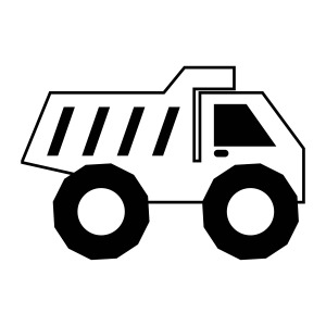 Dumper Truck SVG Vector File, Dumper Clipart 