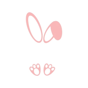 Easter Bunny Feet and Ears SVG for Cricut and Silhouette Bunnies SVG