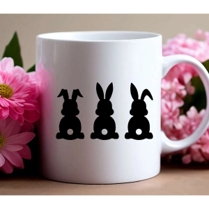 Easter Bunny Silhouette SVG Bunnies SVG