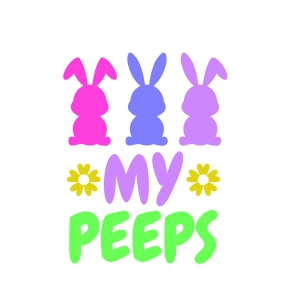 Chillin With My Peeps SVG, Easter SVG Graphic Design Easter Day SVG