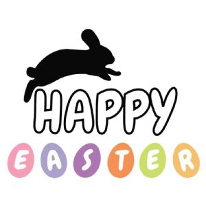 Happy Easter with Bunny SVG Bunnies SVG