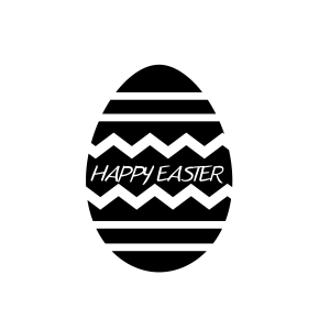 Easter Egg Of White And Black Chocolate Lines Design Svg Png Icon Free  Download (#57837) 