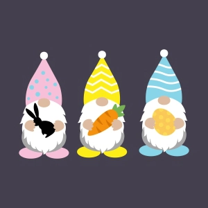 Easter Gnomes SVG, Sublimation PNG Easter Day SVG