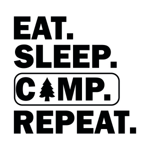Eat Sleep Camp Repeat SVG, Camping SVG Saying Camping SVG