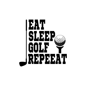 Eat Sleep Golf Repeat SVG, Golf SVG Golf SVG