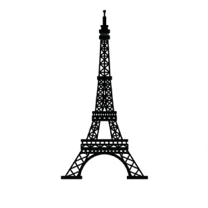 Eiffel Tower SVG Vector & Clipart Cut Files, Eiffel Tower Png Building And Landmarks