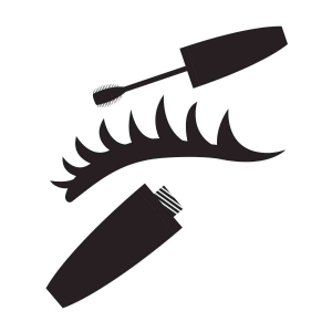 Eye Mascara SVG Cut File, Mascara Vector Instant Download Beauty and Fashion