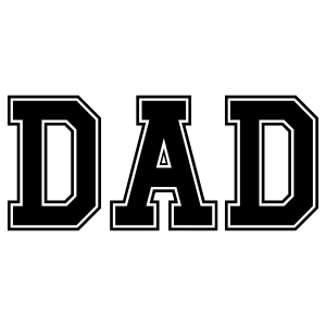 Dad SVG with Jersey Font, Father's Day Shirt SVG Design Father's Day SVG