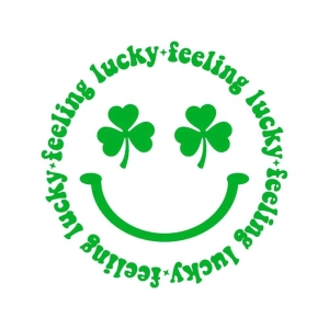 Feeling Lucky with Shamrock SVG File, St Patty Day SVG St Patrick's Day SVG
