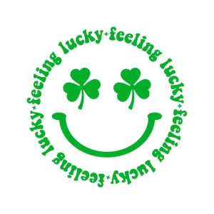 Feeling Lucky with Shamrock SVG File, St Patty Day SVG Shamrock SVG