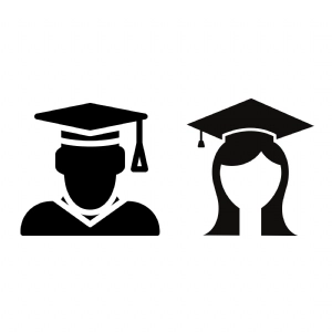 Female & Male Graduation Student SVG Cut Files Graduation SVG