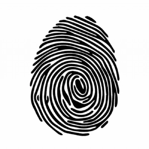 Fingerprint SVG & PNG File, Fingerprint Vector Clipart Vector Illustration