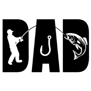 Dad Fishing SVG Cut Files, Father's Day SVG, Instant Download Fishing SVG