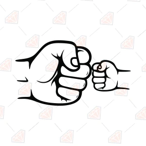 Fist Bump SVG Cut File