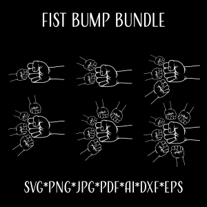 FIST Bumps SVG, Dad Fist Bump SVG Father's Day SVG