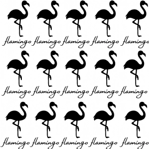 Flamingo Pattern SVG Cut File Background Patterns