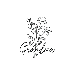 Floral Grandma SVG, Grandma SVG Shirt Mother's Day SVG