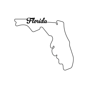 Florida Map Outline SVG, PNG, Printable Files USA SVG