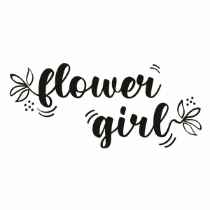 Flower Girl SVG Cut File, Instant Download T-shirt SVG