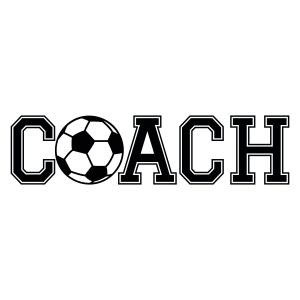 Football Coach SVG, Soccer Coach SVG Vector Files Football SVG