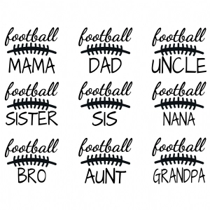 Football Family SVG, Footbal Instant Download Football SVG