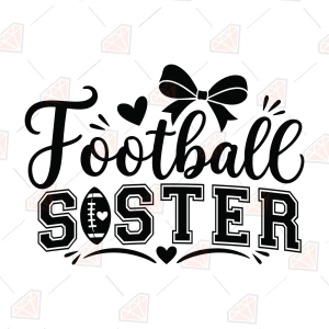 Football Sister Shirts SVG
