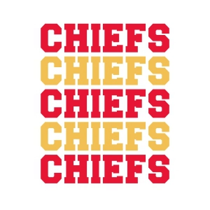 Chiefs Design SVG Cut File, Instant Download Football SVG