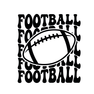 Football SVG with Ball, Retro Football SVG Instant Download Football SVG