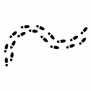 Footsteps SVG, Footsteps Vector Instant Download Drawings