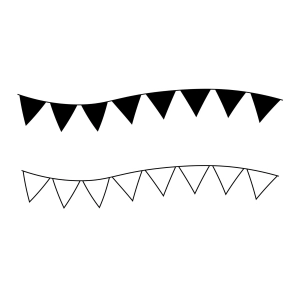 Free Birthday Banner and Outline SVG Cut Files Free SVG