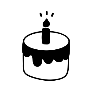 Free Birthday Cake SVG Cut and Clipart File, Instant Download Free SVG