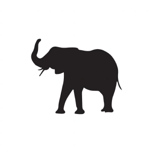 Free Elephant SVG Cut File, Elephant Vector Instant Download Free SVG