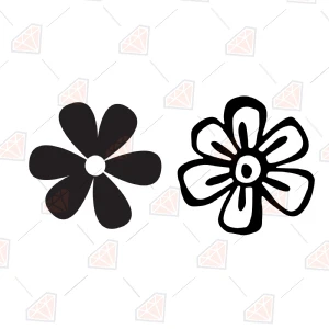Free Floral Flower SVG Cut File, Flowers Vector Instant Download Svg