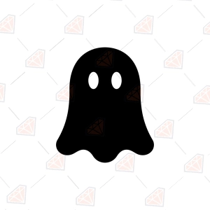 Free Ghost Silhouette SVG – Simple Solid Ghost Cut File