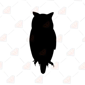 Free Owl Silhouette SVG Cut File Free SVG